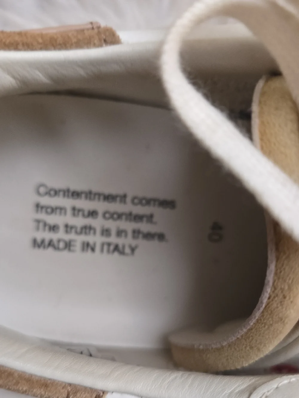 Hidnander Stripeless Ultimate Dual White Leather Sneakers Mens EU40 US7